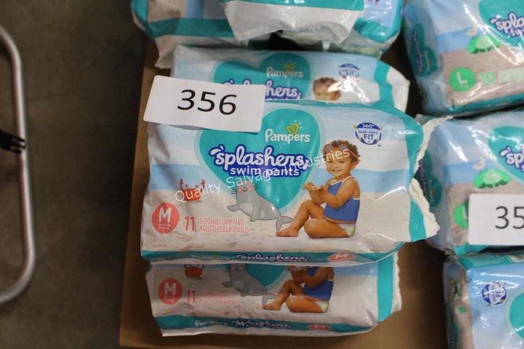 3-11ct pampers size M
