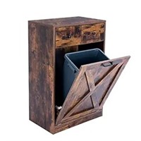 Zedesey Tilt Out Trash Cabinet With 2 Drawers