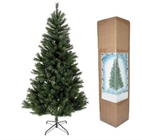 CHRISTMAS TREE WITH ACCESSORIES AND MISSING STAND