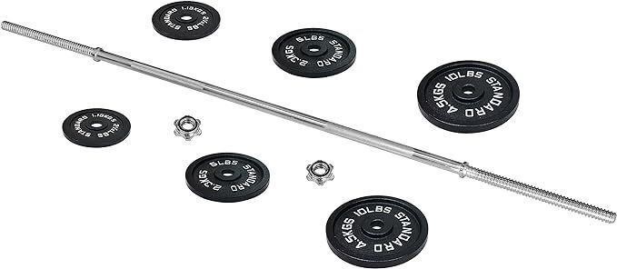 Weight Plates Including 5FT Standard Barbell