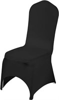 Vevor 50 Pcs Black Chair Covers Polyester Spandex
