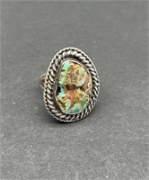 .925 Sterling Silver & Natural Stone Ring