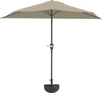 Half Patio Umbrella - 9 Ft Patio Umbrella With