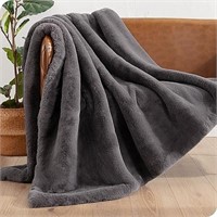Bare Home Faux Fur Blanket - Ultra-soft Luxurious