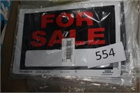 24- “ for sale” signs