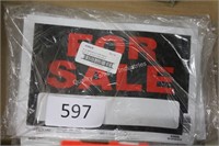 24- “for sale” signs