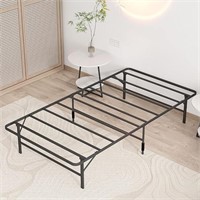Lamhorm Twin Metal Foldable Bed Frame With Round