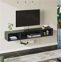 Rolanstar Tv Stand With Power Outlet, Floating Tv