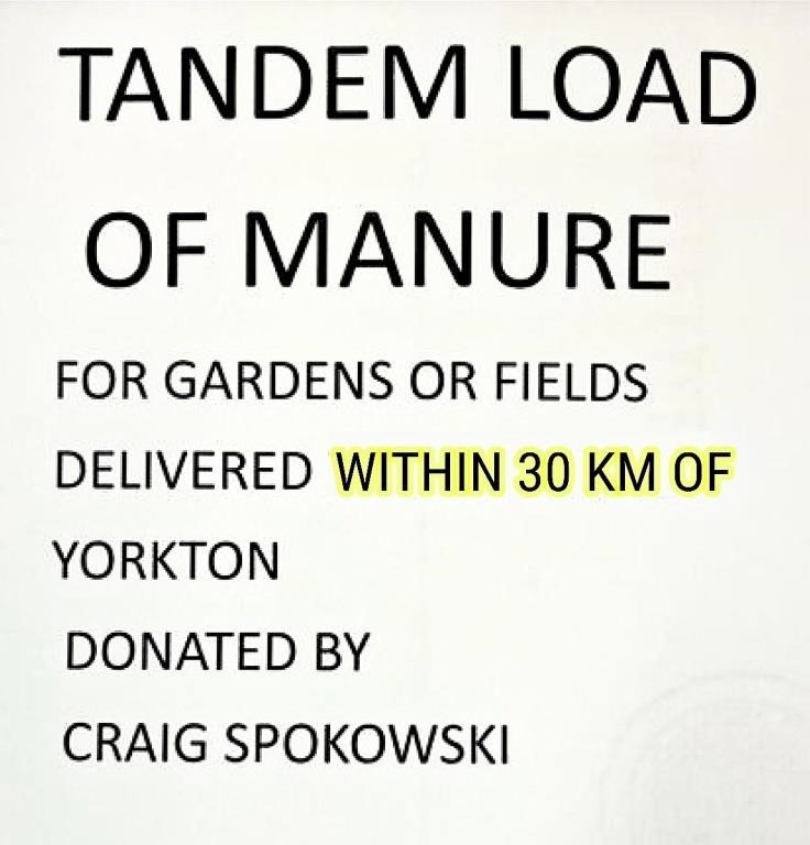 Tandem Load of Manure For Gardens or Fields