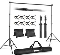 EMART PHOTO BACK DROP WITH TRIPOD BASE 7 x 10 FT