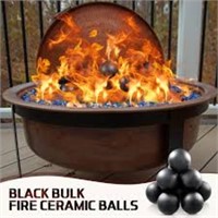 Suzile 50 Pcs Fire Ceramic Balls Bulk 3 Inch And