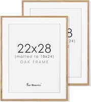 22x28 Wood Picture Frame, Large Poster Frame 22 X