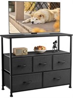 TV STAND DRESSER FOR BEDROOM WITH 5 FABRIC