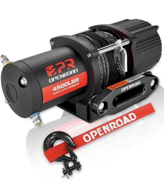OPENROAD ELECTRIC WINCH 4500LBS, ATV WINCH 12V