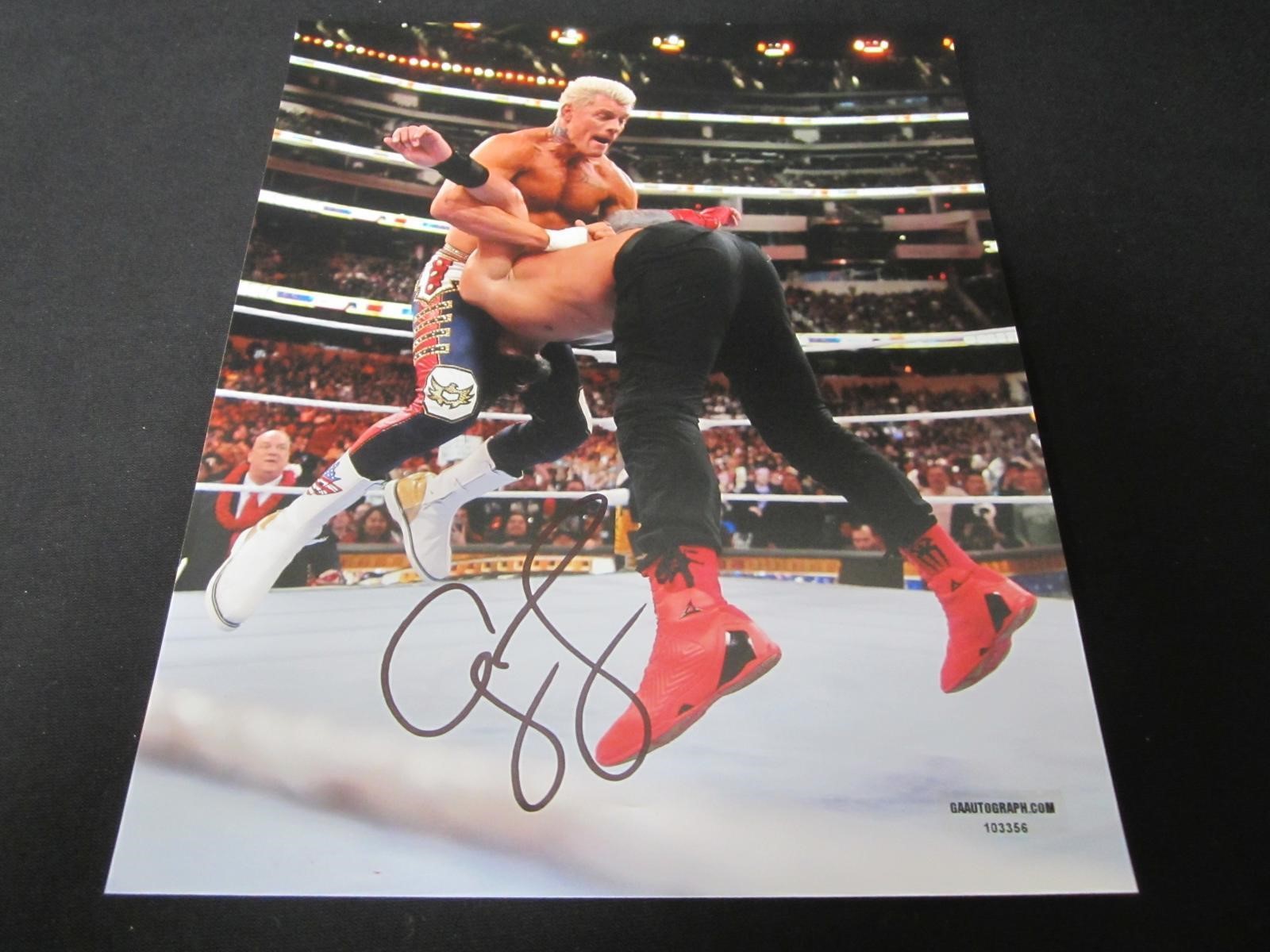 CODY RHODES SIGNED 8X10 PHOTO WITH COA