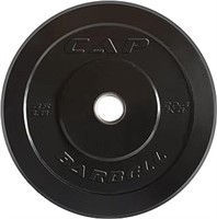 Cap Barbell Better Olympic Bumper Plate, Black,