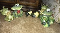COLLECT. OF FROG FIGURINES & ASST. HOUSEHOLD