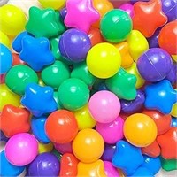 Lovgrils Rainbow Star Ball Pit Balls 500 For Baby