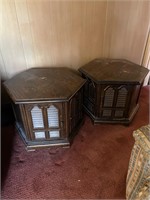 Two Vintage side tables