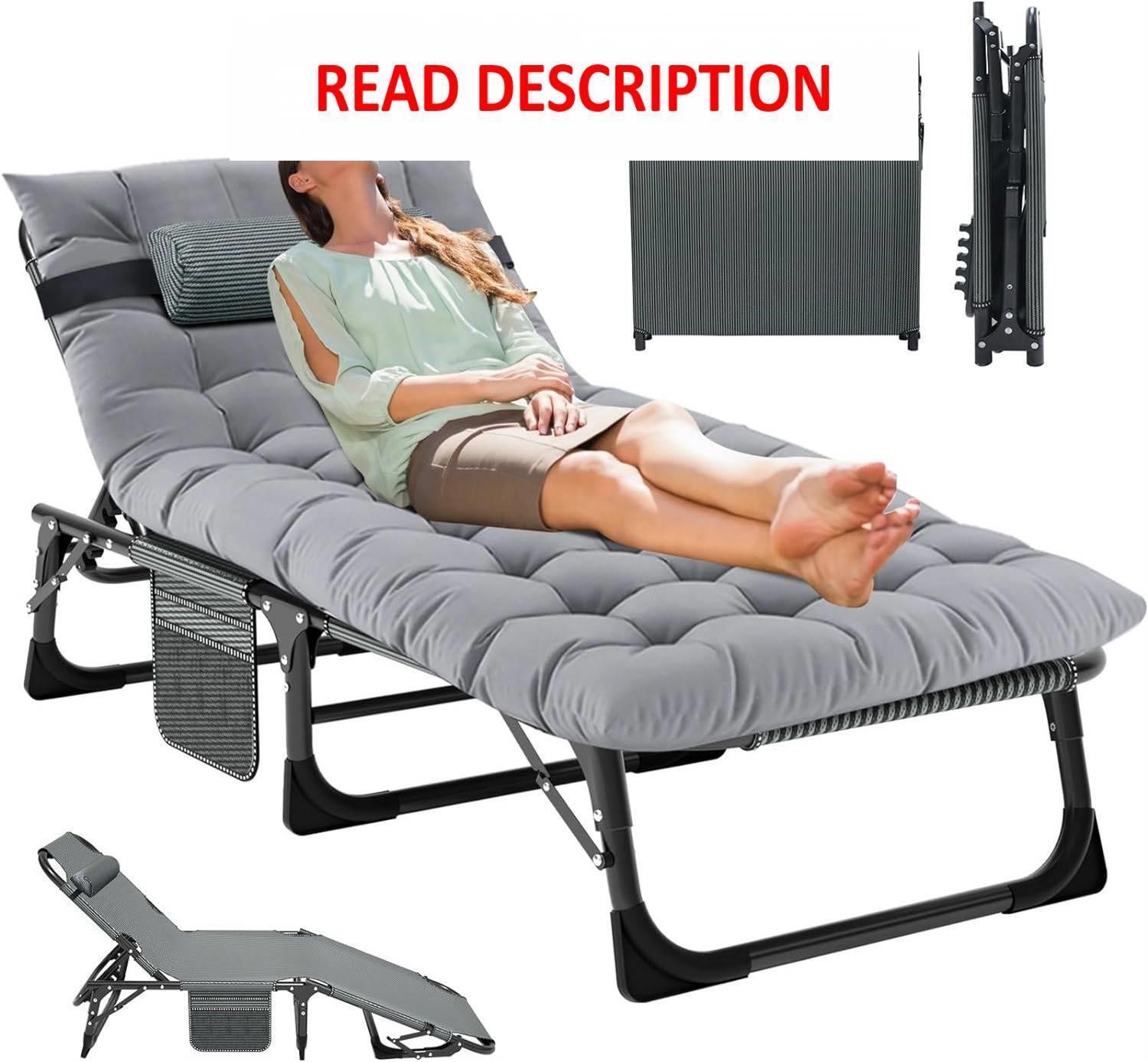 MOPHOTO Folding Lounge Chair 5-Position  Folding C