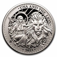 2023 St. Helena 1 Oz Silver Una And The Lion Proof