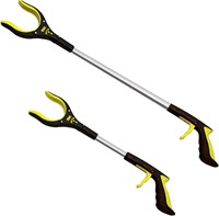 2-Pack 34 Inch and 21 Inch Grabber Reacher with Ro