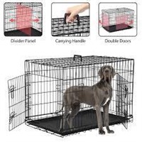 Yrllensdan 48 Dog Crate  Double-Door for Dogs