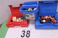 Assorted Legos W/ Cases