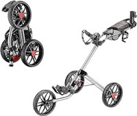 Caddytek 3 Wheel Golf Push Cart - Deluxe