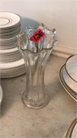 VINTAGE VASELINE GLASS VASE