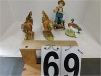 Pheasants - Duck - Boy Figures