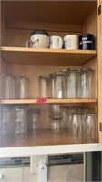 2 CABINETS OF ASST GLASSWARE