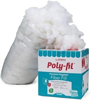 Poly-Fil PF-5 Premium Fiber Fill 5 Pound Box White