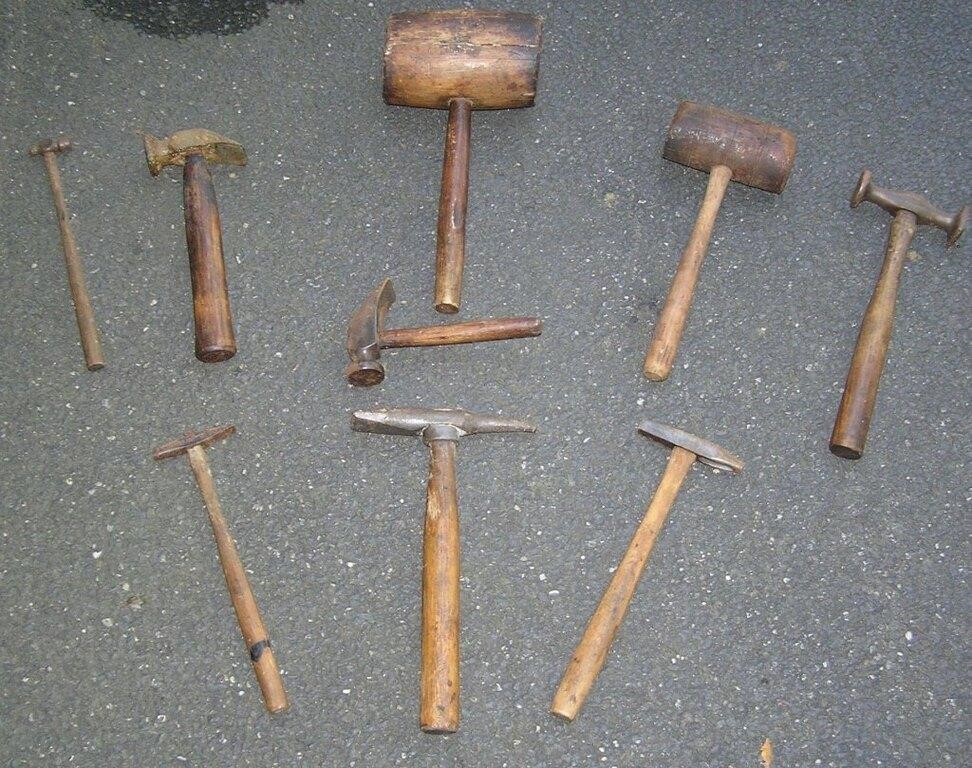 Collection of antique tools