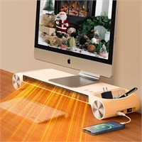 Sivkmy 2-in-1 Desk Heater & Monitor Stand