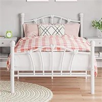 Idealhouse White Twin Bed Frame For Kids,twin Bed