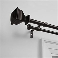 Exclusive Home Napoleon Double Curtain Rod And
