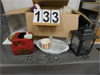 Box w/ Pyrex Dish ~ Pitchurs ~ Other Items