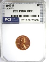 1969-S Cent PCI PR70 CAM RD