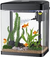 Pondon Betta Fish Tank, 2 Gallon Glass Aquarium,