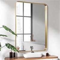 Anpark Wall Mirror 30" X 40" For Bathroom Gold