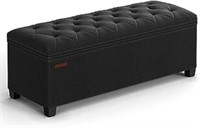 Songmics Storage Ottoman Bench, Bench With