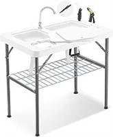 Avocahom 37" Folding Fish Cleaning Table Portable