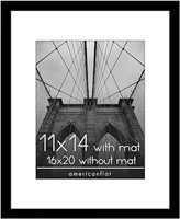 Americanflat 11x14 Picture Frame With Mat Or