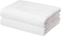 Amazon Basics Quick-Dry Bath Towels - 100% Cotton,