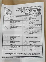 Wall control standard workbench accessory kit