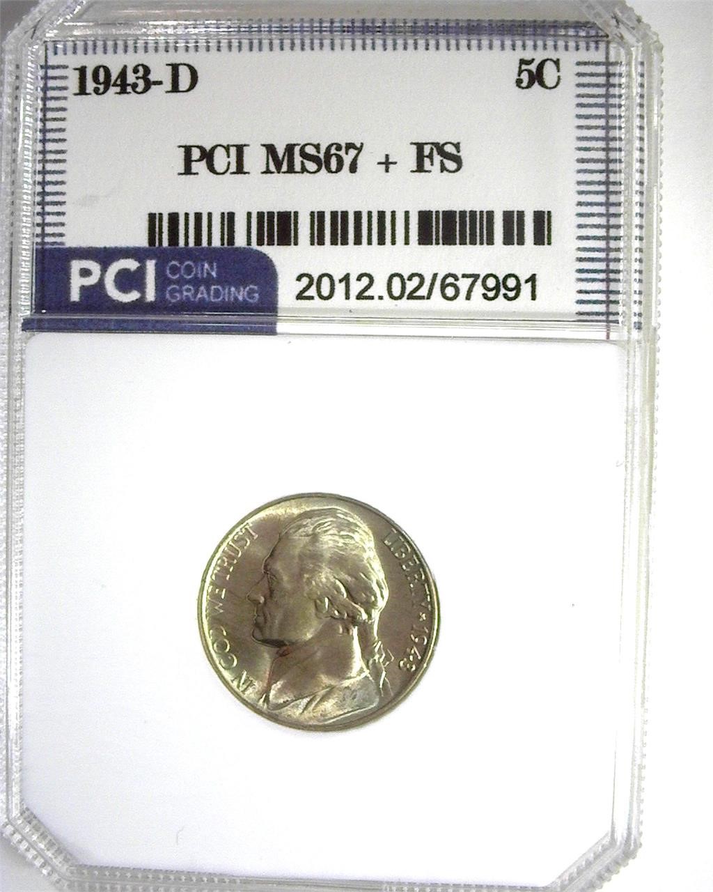 1943-D Nickel MS67+ FS LISTS $375