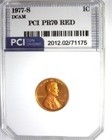1977-S Cent PR70 DCAM RD LISTS $1800