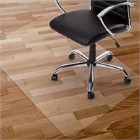Kuyal Clear Chair Mat, Hard Floor Use, 48" X 30"