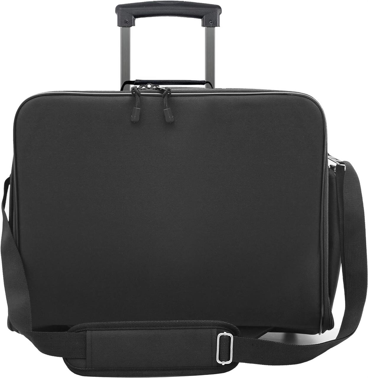 Foldable Laptop Briefcase  18x14x8in  BLACK
